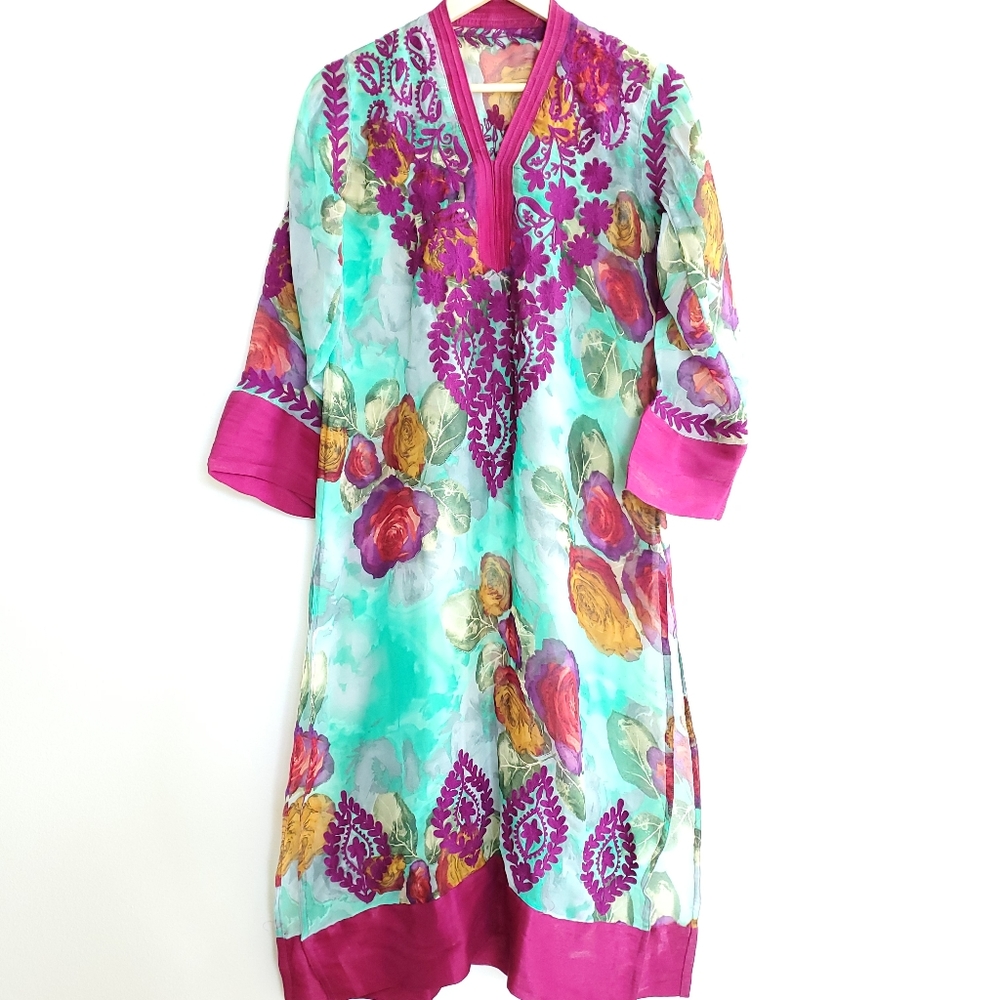 NWOT Purple Green One Piece Kameez